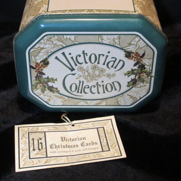 Victorian Collection Collectible Santa Card Tin (empty) - Picture 5 of 10